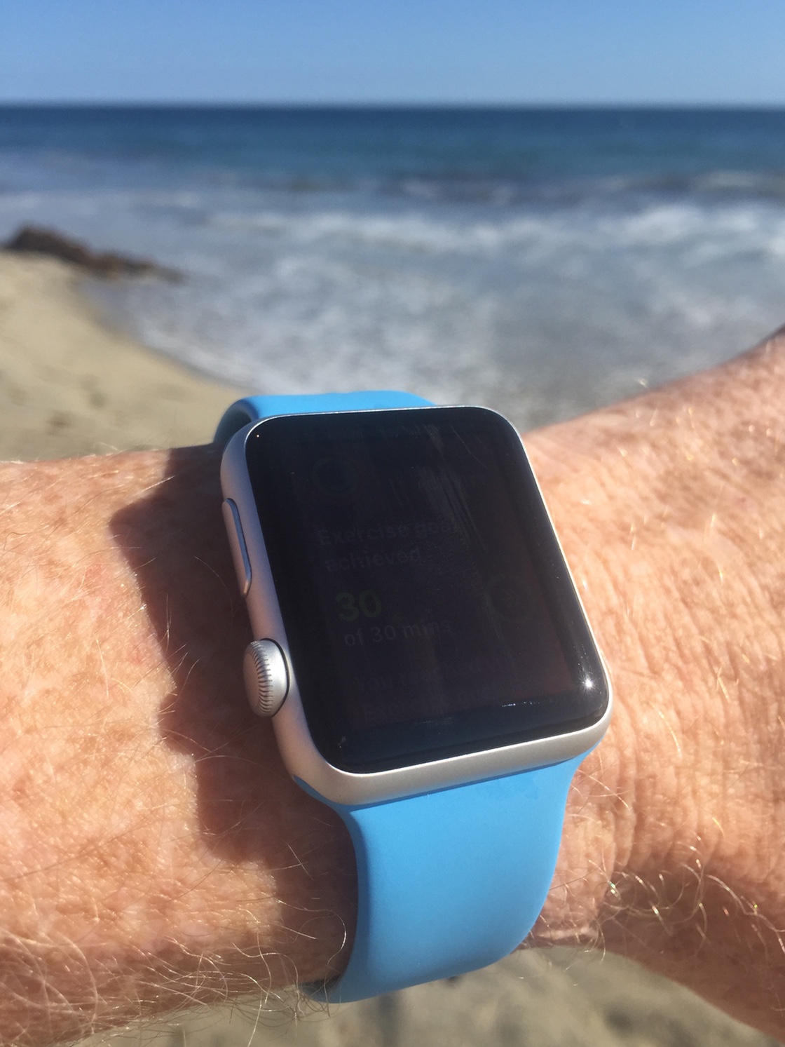 Apple Watch at Main Beach in Laguna Beach, CA