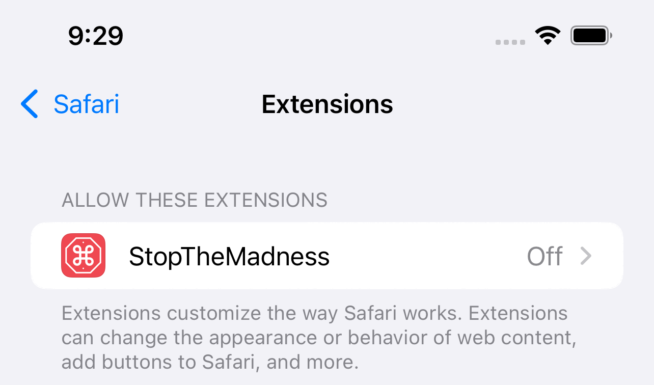Safari Extensions